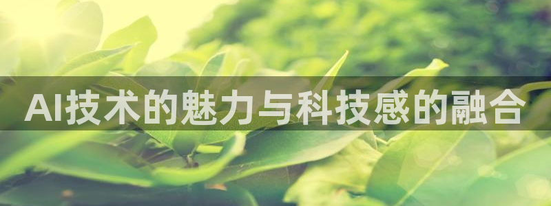 AI技术的魅力与科技感的融合