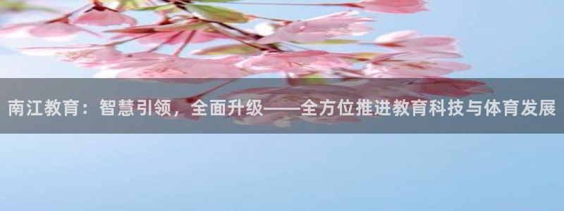 南江教育：智慧引领，全面升级——全方位推进教育科技与体育发展