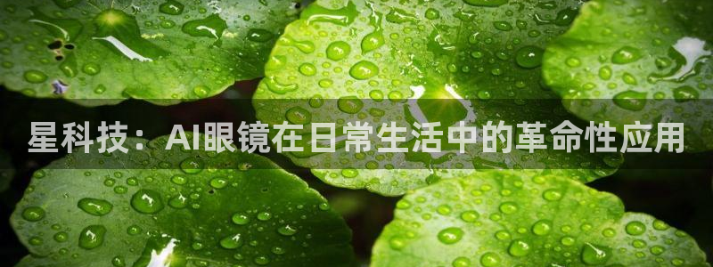 星科技：AI眼镜在日常生活中的革命性应用