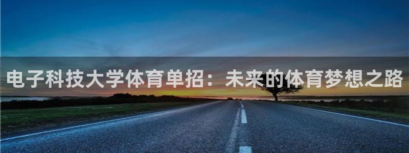 电子科技大学体育单招：未来的体育梦想之路