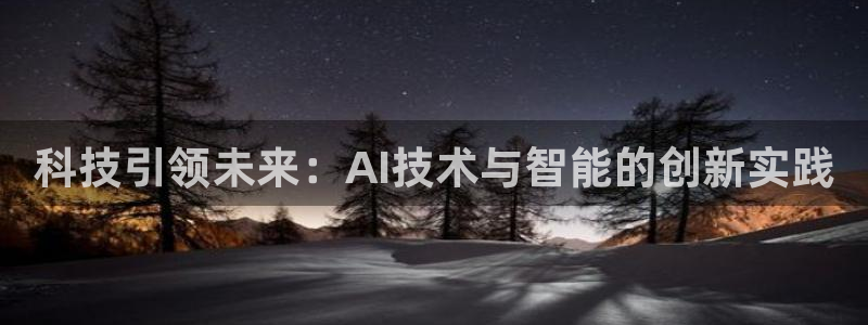 科技引领未来：AI技术与智能的创新实践
